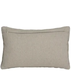 Kussen geribbeld taupe 55 x 35 cm
