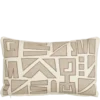 Kussen graphic beige - l55xb35xh10cm