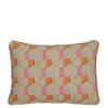 Kussen graphic oranje - l35xb25xh10cm