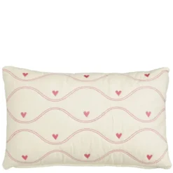 Kussen hart roze - l55xb35xh10cm