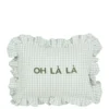 Kussen Oh La La l.blauw - l35xb25xh10cm