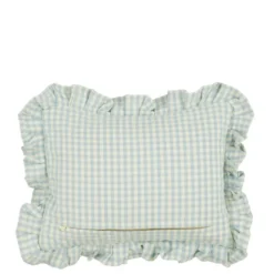 Kussen Oh La La l.blauw - l35xb25xh10cm
