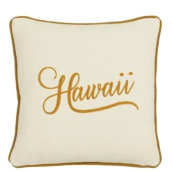 Kussen oker Hawaii - l45xb45xh10cm