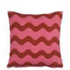 Kussen roze waves - l45xb45xh10cm