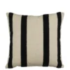 Kussen streep antraciet - l45xb45xh10cm