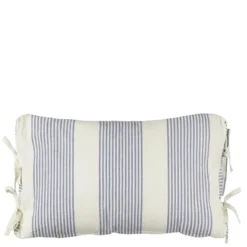 Kussen streep blauw - l55xb35xh10cm