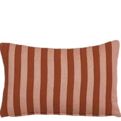 Kussen streep bruin - l55xb35xh10cm