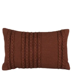 Kussen streep bruin - l55xb35xh10cm