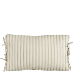 Kussen streep donker bruin - l55xb35xh10cm