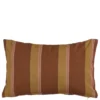 Kussen streep donker bruin - l55xb35xh10cm