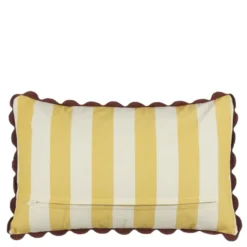 Kussen streep geel - l55xb35xh10cm