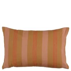 Kussen streep licht bruin - l55xb35xh10cm