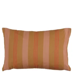Kussen streep licht bruin - l55xb35xh10cm