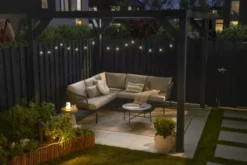 Kussen streep licht bruin - l55xb35xh10cm