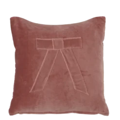 Kussen strik roze 45 x 45 cm