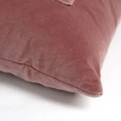 Kussen strik roze 45 x 45 cm