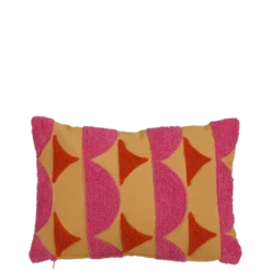 Kussen tufted l.bruin - l35xb25xh10cm