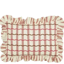 Kussen wave oud roze - l55xb35xh10cm