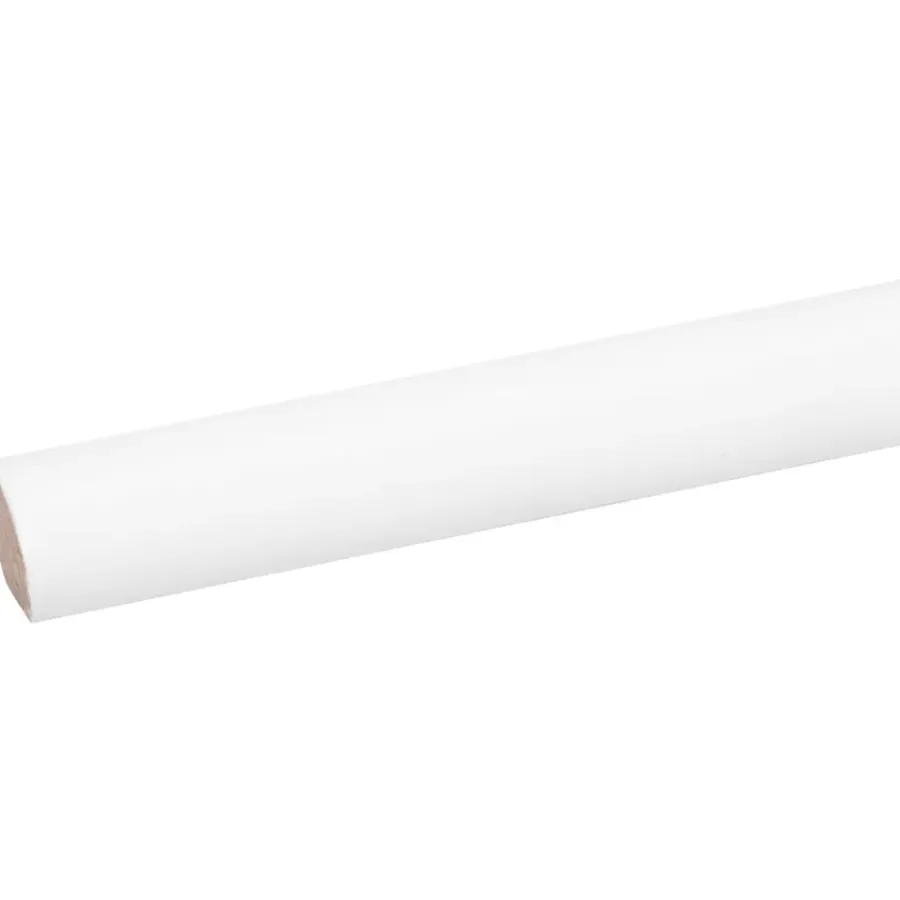 Geen Kwartrond grenen wit gelakt 13x13mm 270cm Online