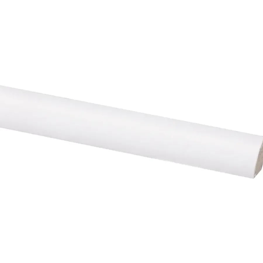 Geen Kwartrond grenen wit gelakt 11x11mm 270cm Sale