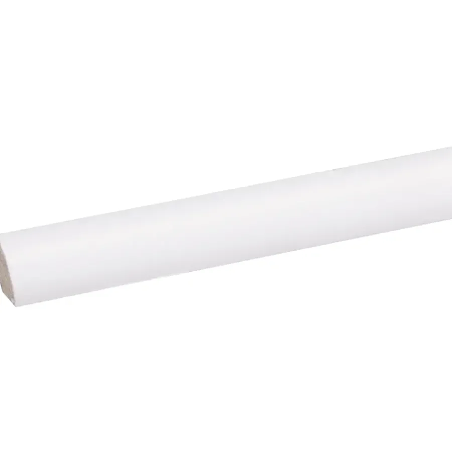 Geen Kwartrond grenen wit gelakt 11x11mm 270cm Sale