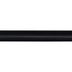 Geen Kwartrond grenen zwart gelakt 13x13mm 270cm