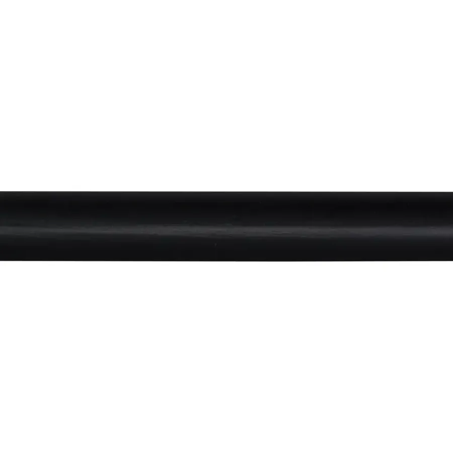 Geen Kwartrond grenen zwart gelakt 13x13mm 270cm