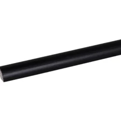 Geen Kwartrond grenen zwart gelakt 13x13mm 270cm