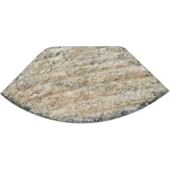 Geen Kwartrond grenen zwart gelakt 13x13mm 270cm
