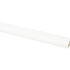 Geen Lat kwartrond grenen wit gelakt 16x16mm 270cm New
