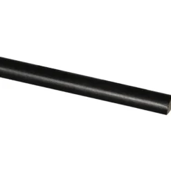 Geen Lat kwartrond grenen zwart gelakt 7x7mm 270cm New