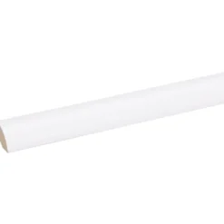 Geen Lat kwartrond MDF wit fineer 16x16 mm lengte 260 cm