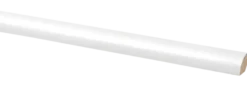 Geen Lat kwartrond zelfklevend MDF wit folie 13x13 mm 260 cm Clearance