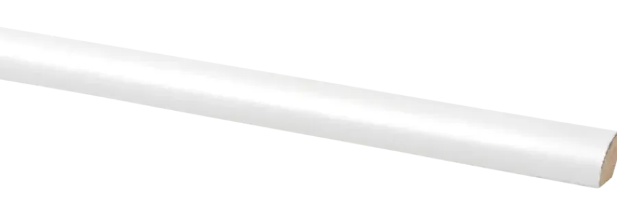 Geen Lat kwartrond zelfklevend MDF wit folie 13x13 mm 260 cm Clearance
