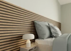 Cando Green Lattenwand Decowall Acoustic brons eiken 260x30cm,2 stuks (1.56m2) Hot