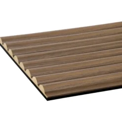 CanDo Lattenwand Decowall Acoustic Curve walnoot 260x30cm, 2 stuks (1.56m2) Discount