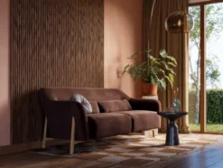 CanDo Lattenwand Decowall Acoustic Curve walnoot 260x30cm, 2 stuks (1.56m2) Discount