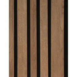 CanDo Lattenwand Decowall Acoustic Blend brons eiken, combinatie van verschillende breedtes, 260x30cm, 2 stuks (1.56m2) New