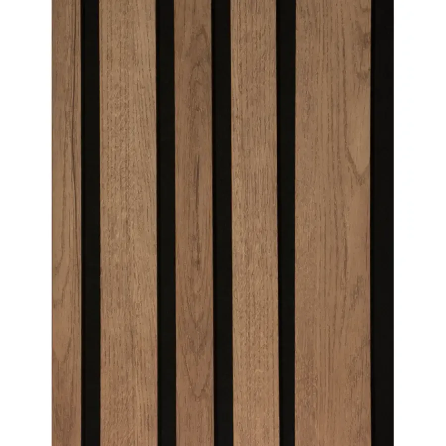 CanDo Lattenwand Decowall Acoustic Blend brons eiken, combinatie van verschillende breedtes, 260x30cm, 2 stuks (1.56m2) New