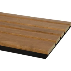 CanDo Lattenwand Decowall Acoustic Blend brons eiken, combinatie van verschillende breedtes, 260x30cm, 2 stuks (1.56m2) New