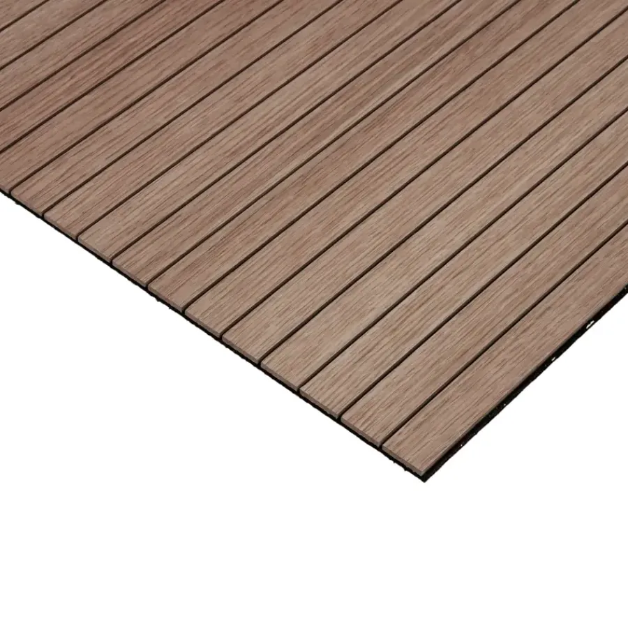 Silentlines Lattenwand flexibel walnoot 260x52,5 cm, dikte 6,5 mm - 2 stuks per pak