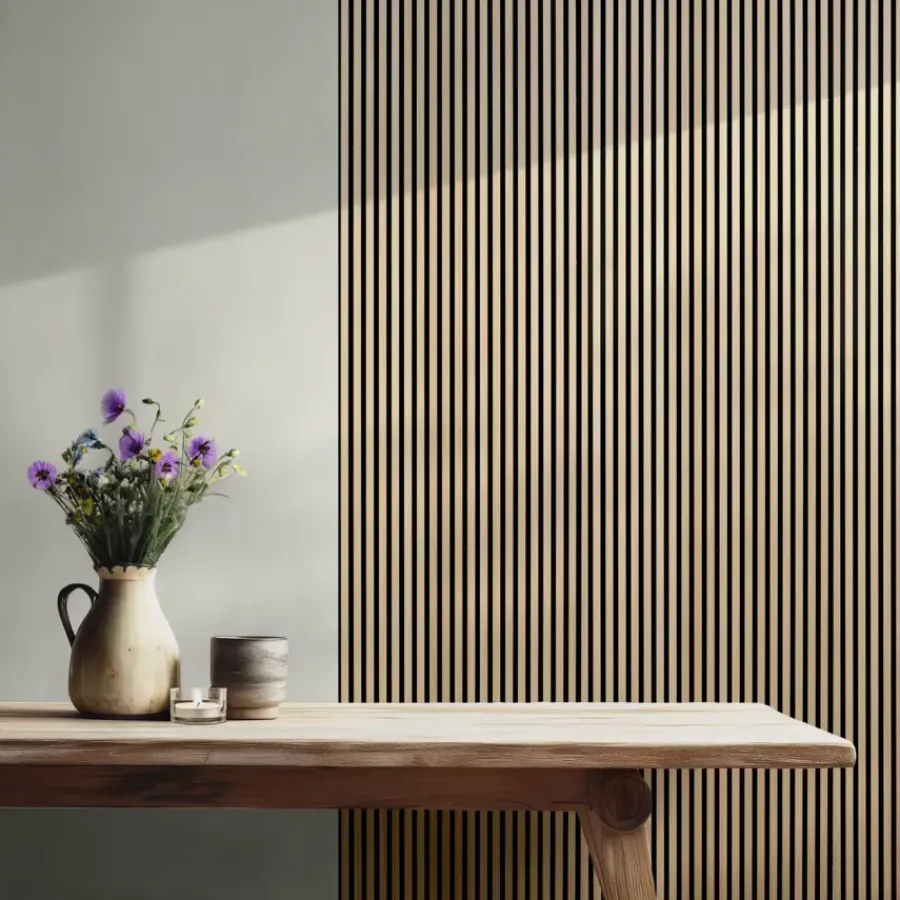 Geen Lattenwand Melbourne 260x52 cm licht eiken, dikte 9,7 mm 2 stuks per pak