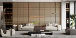 Silentlines Lattenwand tegel 55,3x55,3 cm licht eiken, dikte 22 mm - 2 stuks (0,612m²) Outlet