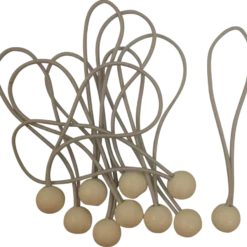 Ledent elastiek lus met bol 10 stuks 4 mm 15 cm
