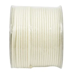 Ledent gevlochten touw wit nylon 3 mm 50 m