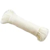 Ledent koord nylon wit Ø6 mm / 20 m