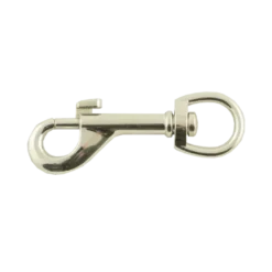 Ledent musketonhaak vernikkeld 50 mm 2 stuks