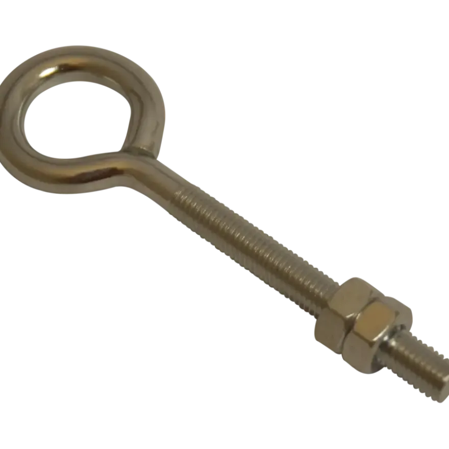 Ledent oogbout met moer verzinkt 10x80 mm 2 stuks