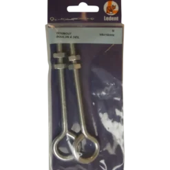Ledent oogbout verzinkt M8x100 mm (2 stuks)