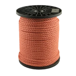 Ledent touw oranje polypropyleen 10 mm per meter